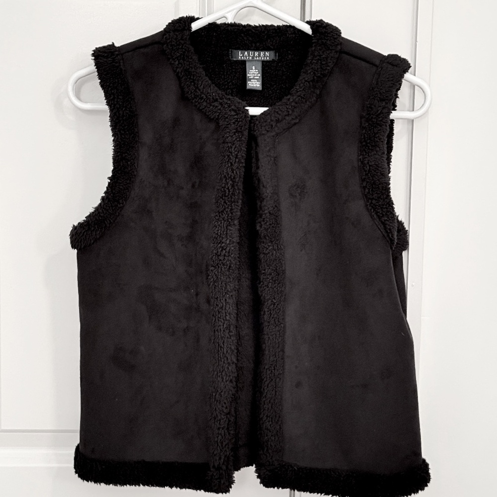 Lauren Black Vest - Size Small - Perfect Condition